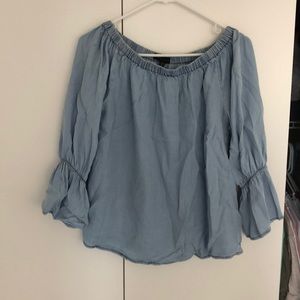 Cute off the shoulder jean top